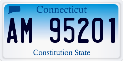 CT license plate AM95201