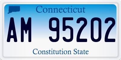CT license plate AM95202