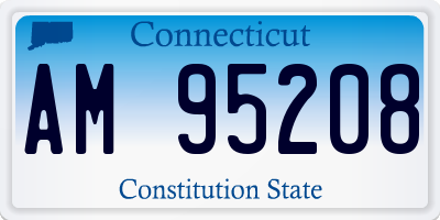 CT license plate AM95208