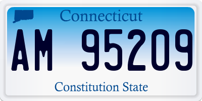 CT license plate AM95209