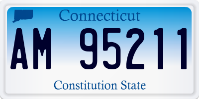 CT license plate AM95211