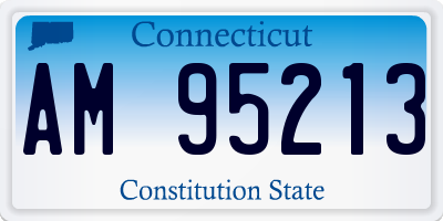 CT license plate AM95213