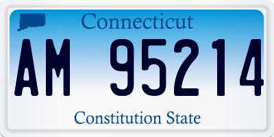 CT license plate AM95214