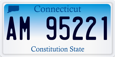 CT license plate AM95221