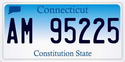 CT license plate AM95225