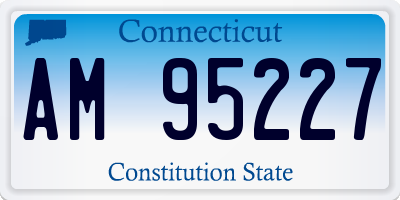 CT license plate AM95227