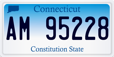 CT license plate AM95228