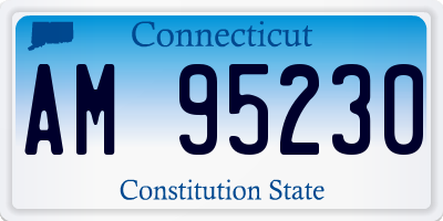 CT license plate AM95230