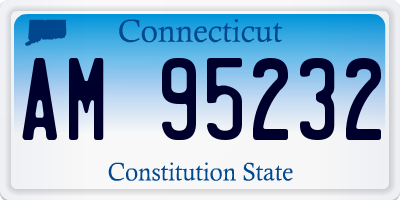 CT license plate AM95232