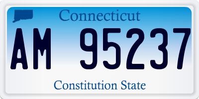 CT license plate AM95237