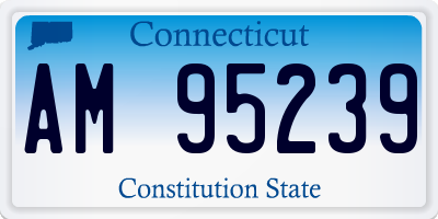 CT license plate AM95239