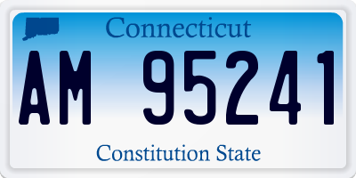CT license plate AM95241