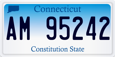 CT license plate AM95242