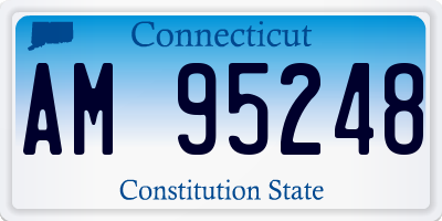 CT license plate AM95248