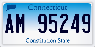 CT license plate AM95249