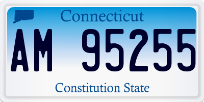 CT license plate AM95255