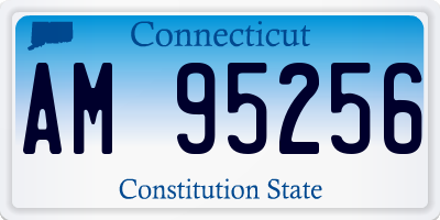 CT license plate AM95256