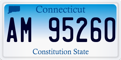 CT license plate AM95260