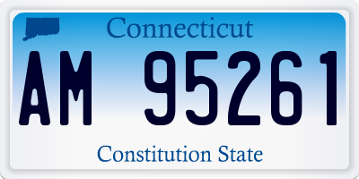 CT license plate AM95261