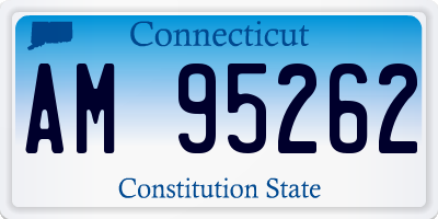 CT license plate AM95262