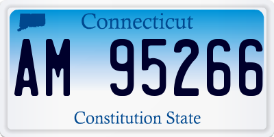 CT license plate AM95266