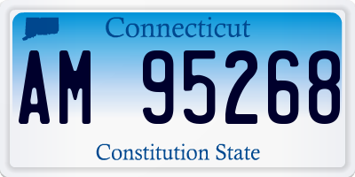 CT license plate AM95268