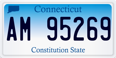 CT license plate AM95269