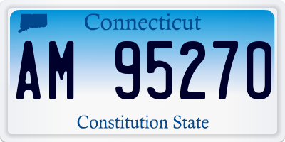 CT license plate AM95270