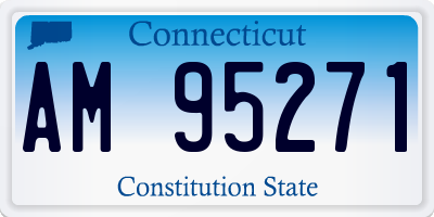 CT license plate AM95271