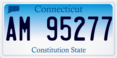 CT license plate AM95277