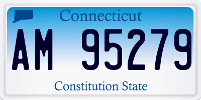 CT license plate AM95279