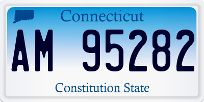 CT license plate AM95282