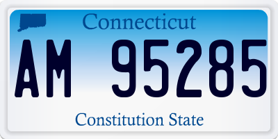 CT license plate AM95285