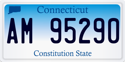 CT license plate AM95290
