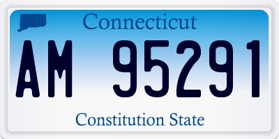 CT license plate AM95291