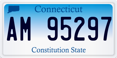 CT license plate AM95297