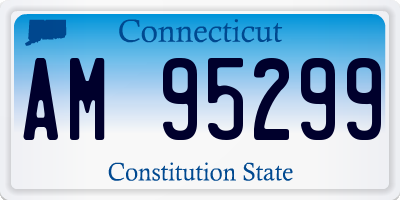 CT license plate AM95299