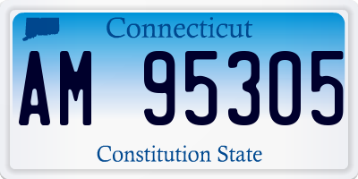 CT license plate AM95305