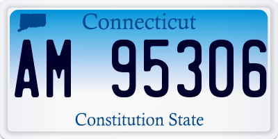 CT license plate AM95306