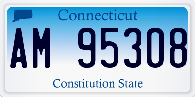 CT license plate AM95308