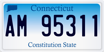 CT license plate AM95311