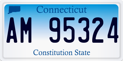 CT license plate AM95324