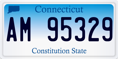 CT license plate AM95329