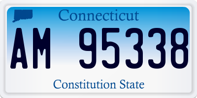 CT license plate AM95338