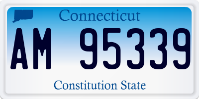 CT license plate AM95339
