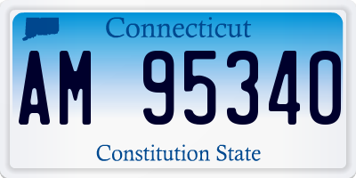 CT license plate AM95340