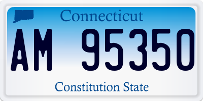 CT license plate AM95350