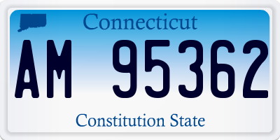 CT license plate AM95362