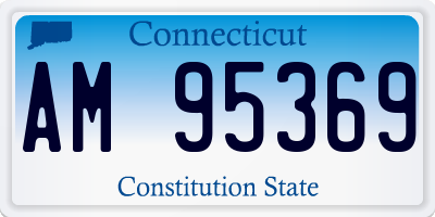 CT license plate AM95369