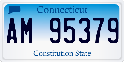 CT license plate AM95379